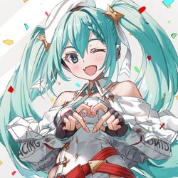 This is a pixiv picture whose title is レーシングミクさん2023！.
