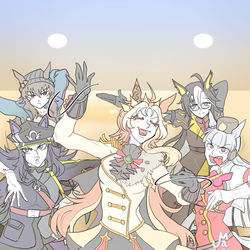This is a pixiv picture whose title is ドロワで天下取りに来たステゴ一族.