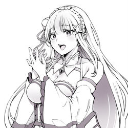 This is a pixiv picture whose title is エミリア.