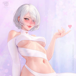 This is a pixiv picture whose title is 2B.