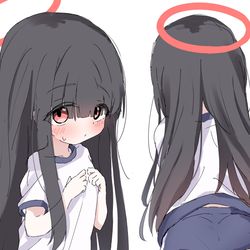 This is a pixiv picture whose title is 体操服正実モブちゃん.