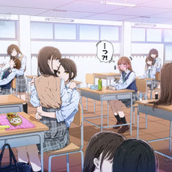 This is a pixiv picture whose title is 女子高.
