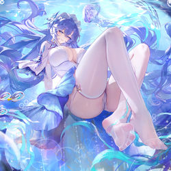 This is a pixiv picture whose title is カンタレラ💙💜.