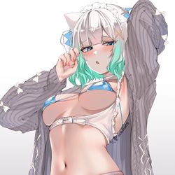 This is a pixiv picture whose title is Freaky Mint Fantome.