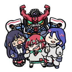 This is a pixiv picture whose title is 放送開始おめでとうございます.