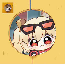 This is a pixiv picture whose title is 빼꼼(peek!)🐶.