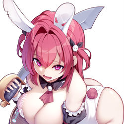 This is a pixiv picture whose title is Mast bunnysuit Nikke.