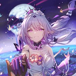 This is a pixiv picture whose title is 手をつないで.