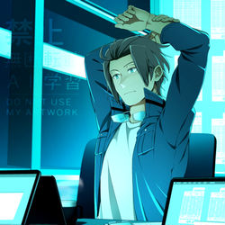 This is a pixiv picture whose title is 【WT】迅さん誕生日おめでとう！.