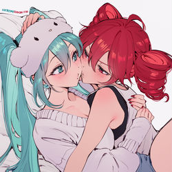 This is a pixiv picture whose title is お泊まり会.