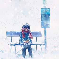 This is a pixiv picture whose title is 春を待つ.