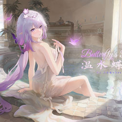 This is a pixiv picture whose title is Butterfly's Rest|温水蝶憩.