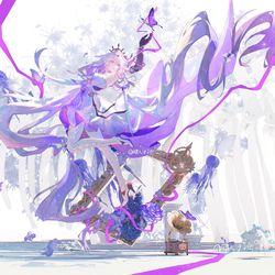 This is a pixiv picture whose title is 生花🦋🦋🌸.