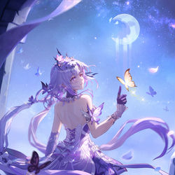 This is a pixiv picture whose title is 【骸骨生花时】遐蝶.