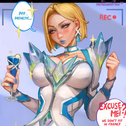 This is a pixiv picture whose title is Emma Frost 💙 Marvel rivals 💙.