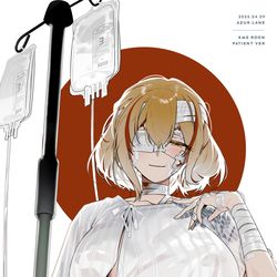 This is a pixiv picture whose title is ローン（患者）.