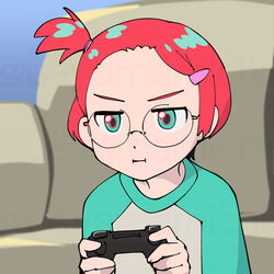 This is a pixiv picture whose title is 前髪アップ.