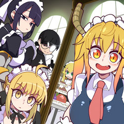 This is a pixiv picture whose title is 戦闘メイド.