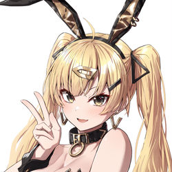 This is a pixiv picture whose title is デカジッパー黒金バニー.
