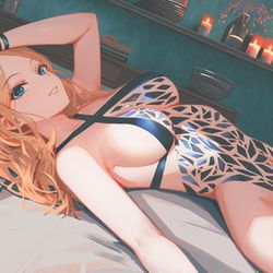 This is a pixiv picture whose title is 【request】テープ水着.