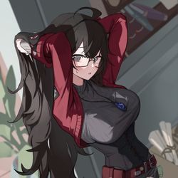 This is a pixiv picture whose title is 몰리.