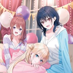 This is a pixiv picture whose title is クラスで２番目に可愛い女の子と友だちになった 7.5.