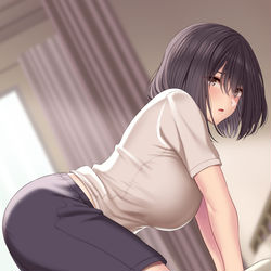 This is a pixiv picture whose title is 体操服シリーズ２「森本さん編」.