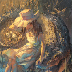 This is a pixiv picture whose title is 友達.