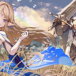 This is a pixiv picture whose title is 2025-04-12 偽聖女 前半部 [完].