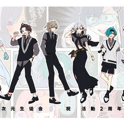 This is a pixiv picture whose title is 七次元生徒会ログ2.