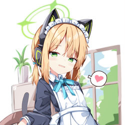 This is a pixiv picture whose title is メイドミドリ.