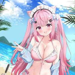 This is a pixiv picture whose title is 水着さくなちゃん.