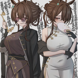 This is a pixiv picture whose title is タキにチーパオ着てみて欲しい.