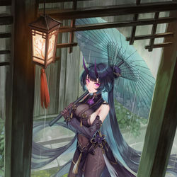 This is a pixiv picture whose title is 雨.