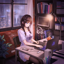 This is a pixiv picture whose title is The Spirit of Radio.