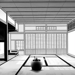 This is a pixiv picture whose title is コミスタ･クリスタ用_背景素材・和室05.