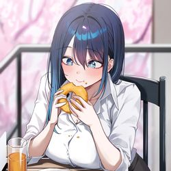 This is a pixiv picture whose title is 「んま…！」.