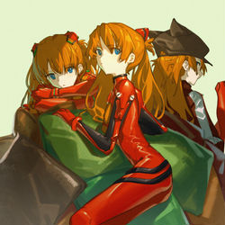 This is a pixiv picture whose title is 明日香.