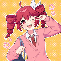This is a pixiv picture whose title is 重音テト、31歳学生ですっ🌟.