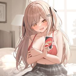 This is a pixiv picture whose title is さっきは油断しちゃったけど、今回はわたしの勝ちみたいだねw.