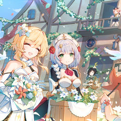 This is a pixiv picture whose title is 風花の追憶.