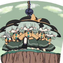 This is a pixiv picture whose title is 古明地こいし軍団.