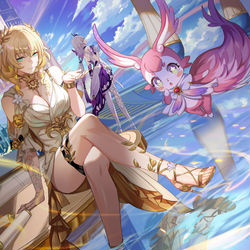 This is a pixiv picture whose title is 崩坏星穹铁道-阿格莱雅.