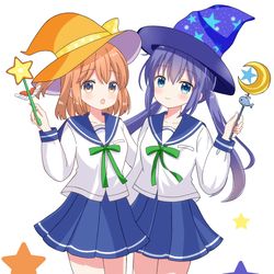 This is a pixiv picture whose title is みらあお☆.
