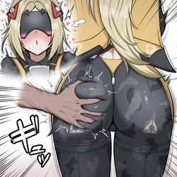 This is a pixiv picture whose title is トリガーの尻。シリガー.