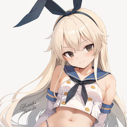 This is a pixiv picture whose title is 島風.