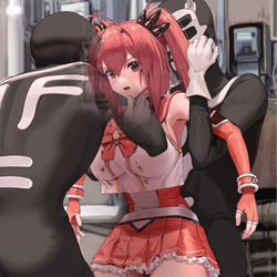 This is a pixiv picture whose title is セーラーレッドピンチ！.