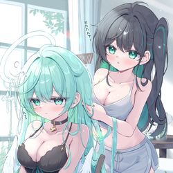 This is a pixiv picture whose title is 朝支度中….