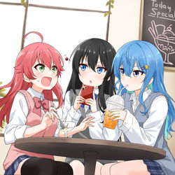 This is a pixiv picture whose title is 思い出シリーズ ② “カフェテリア”.