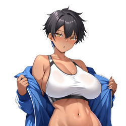 This is a pixiv picture whose title is うちの娘ボクっ娘ちゃん.